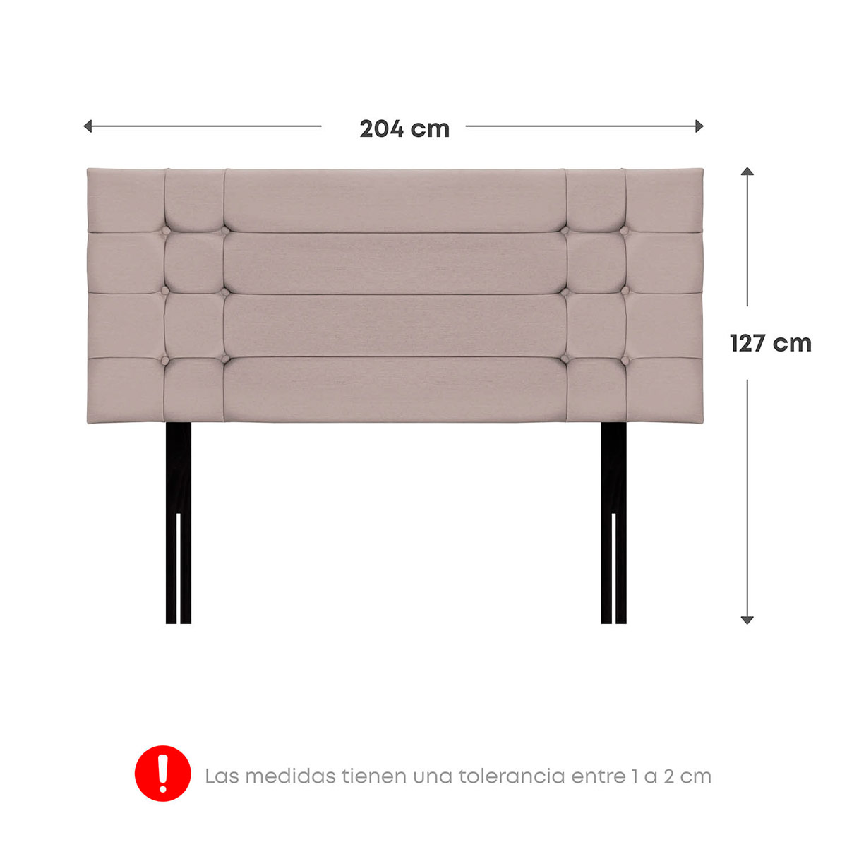 DORMITORIO CON CAJONES FORLI SIRIUS KING BEIGE + VELADOR MILAN - 10