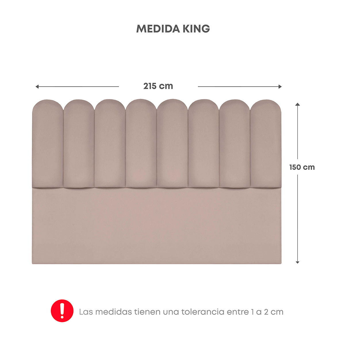BASE + CABECERA FORLI NUBE KING BEIGE - 4