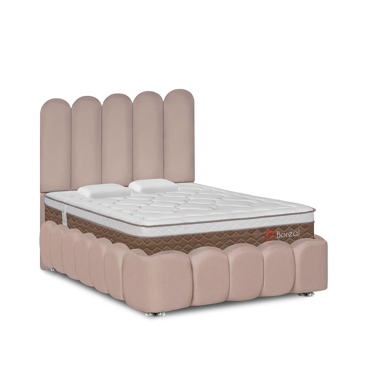 JUEGO DE DORMITORIO AMERICANO FORLI NUBE BOREAL 2 PLAZAS - 1