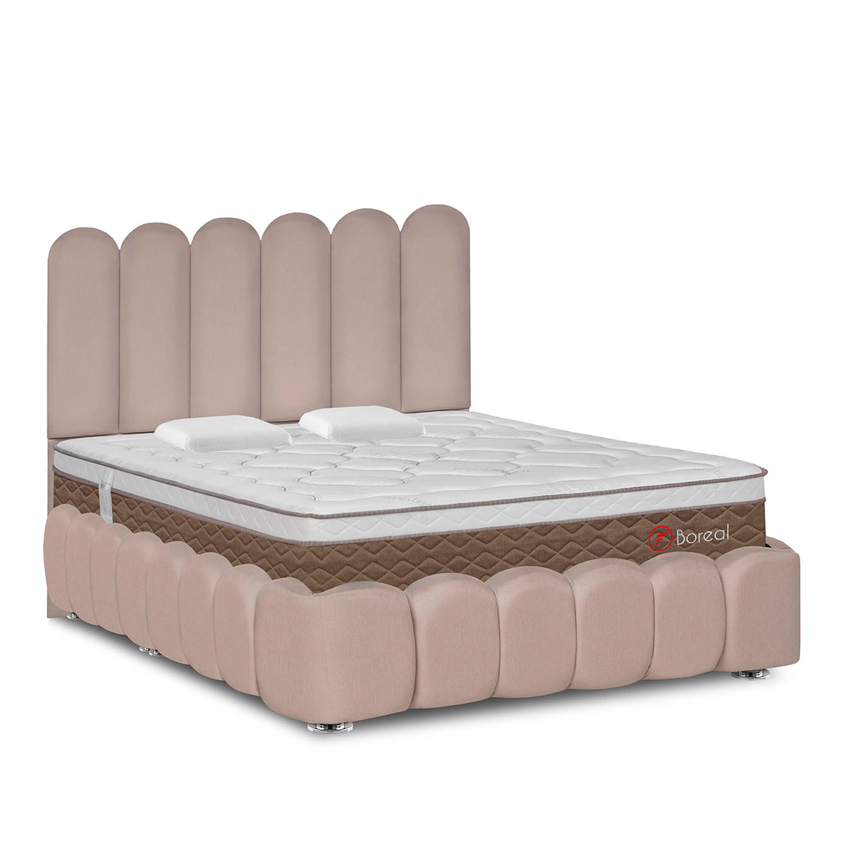 JUEGO DE DORMITORIO AMERICANO FORLI NUBE BOREAL QUEEN - 1