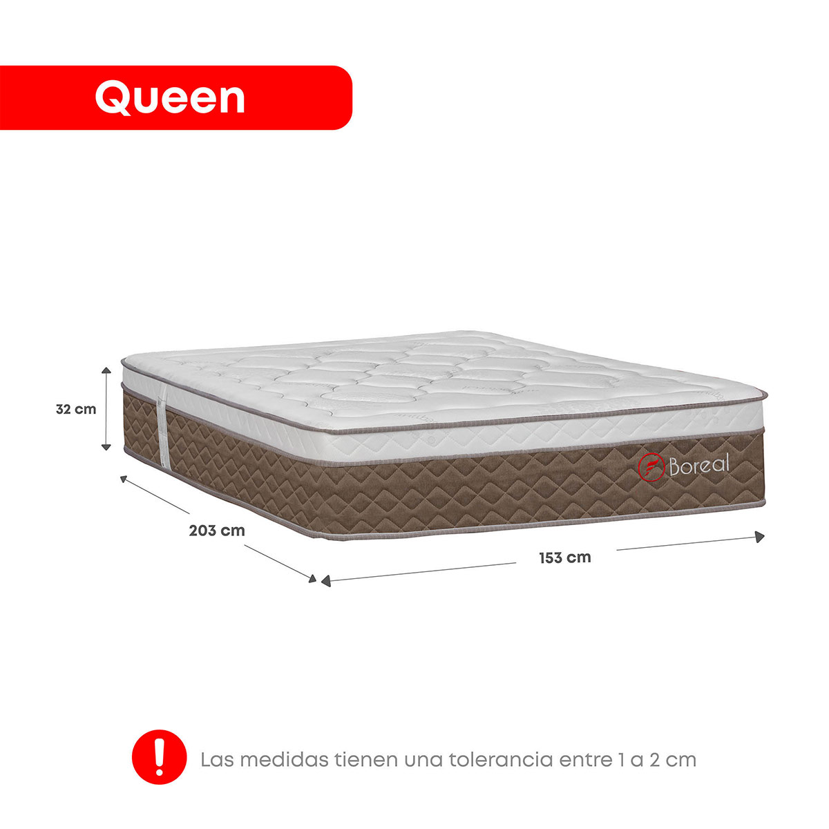 JUEGO DE DORMITORIO AMERICANO FORLI NUBE BOREAL QUEEN - 7