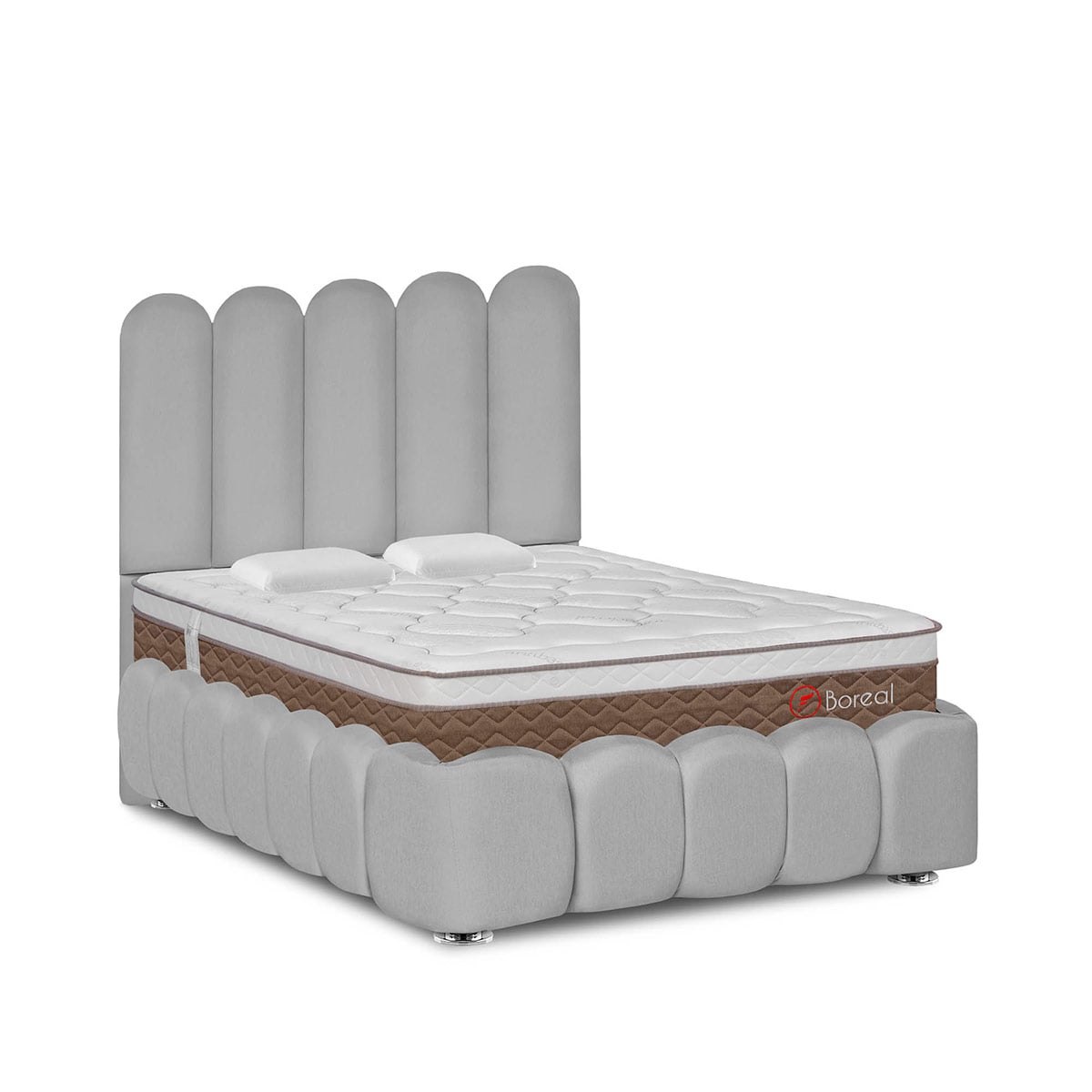 JUEGO DE DORMITORIO AMERICANO FORLI NUBE BOREAL 2 PLAZAS - 1