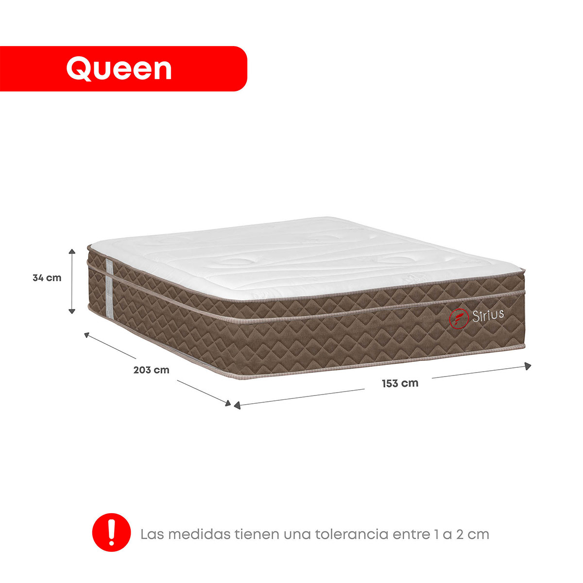 JUEGO DE DORMITORIO AMERICANO FORLI NUBE SIRIUS QUEEN - 8