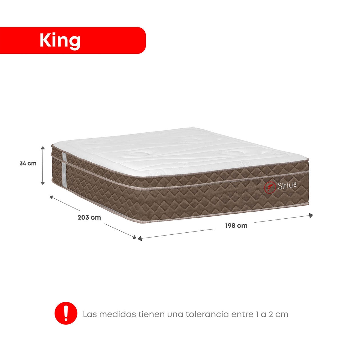 JUEGO DE DORMITORIO AMERICANO FORLI NUBE SIRIUS KING - 8