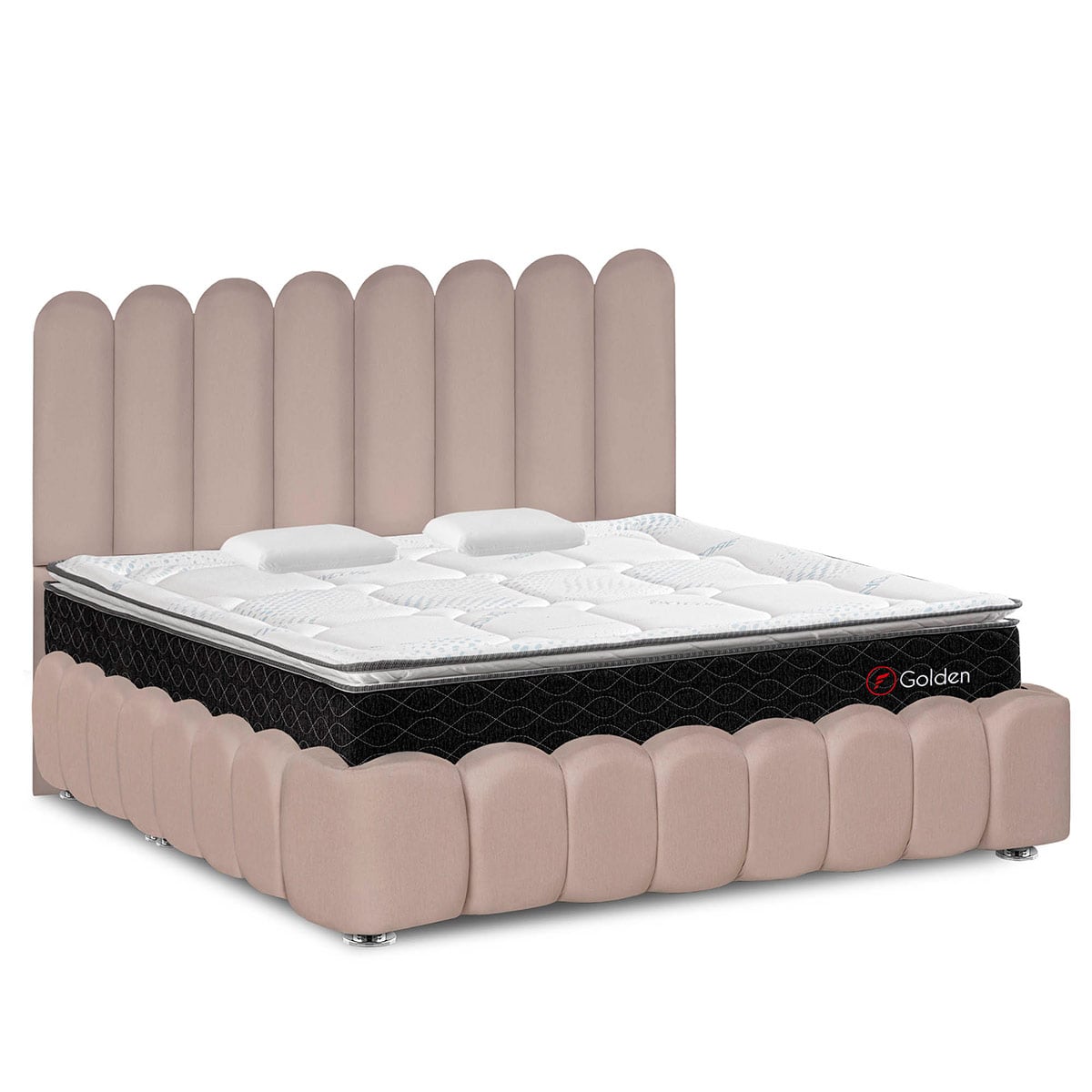 JUEGO DE DORMITORIO AMERICANO FORLI NUBE GOLDEN KING - 1