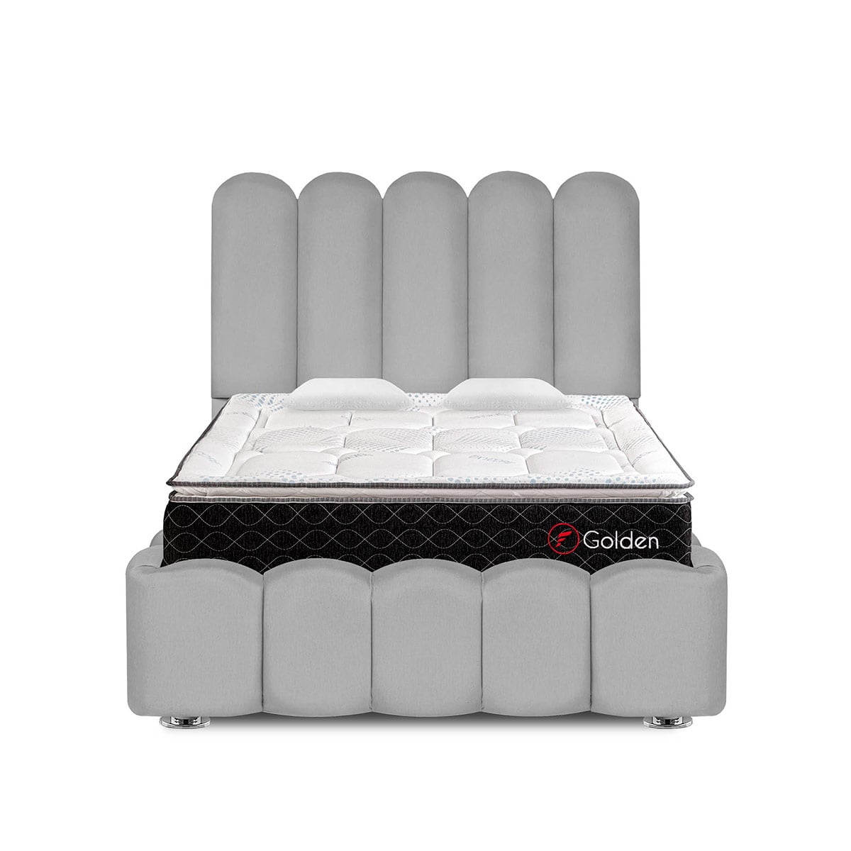 JUEGO DE DORMITORIO AMERICANO FORLI NUBE GOLDEN 2 PLAZAS - 3