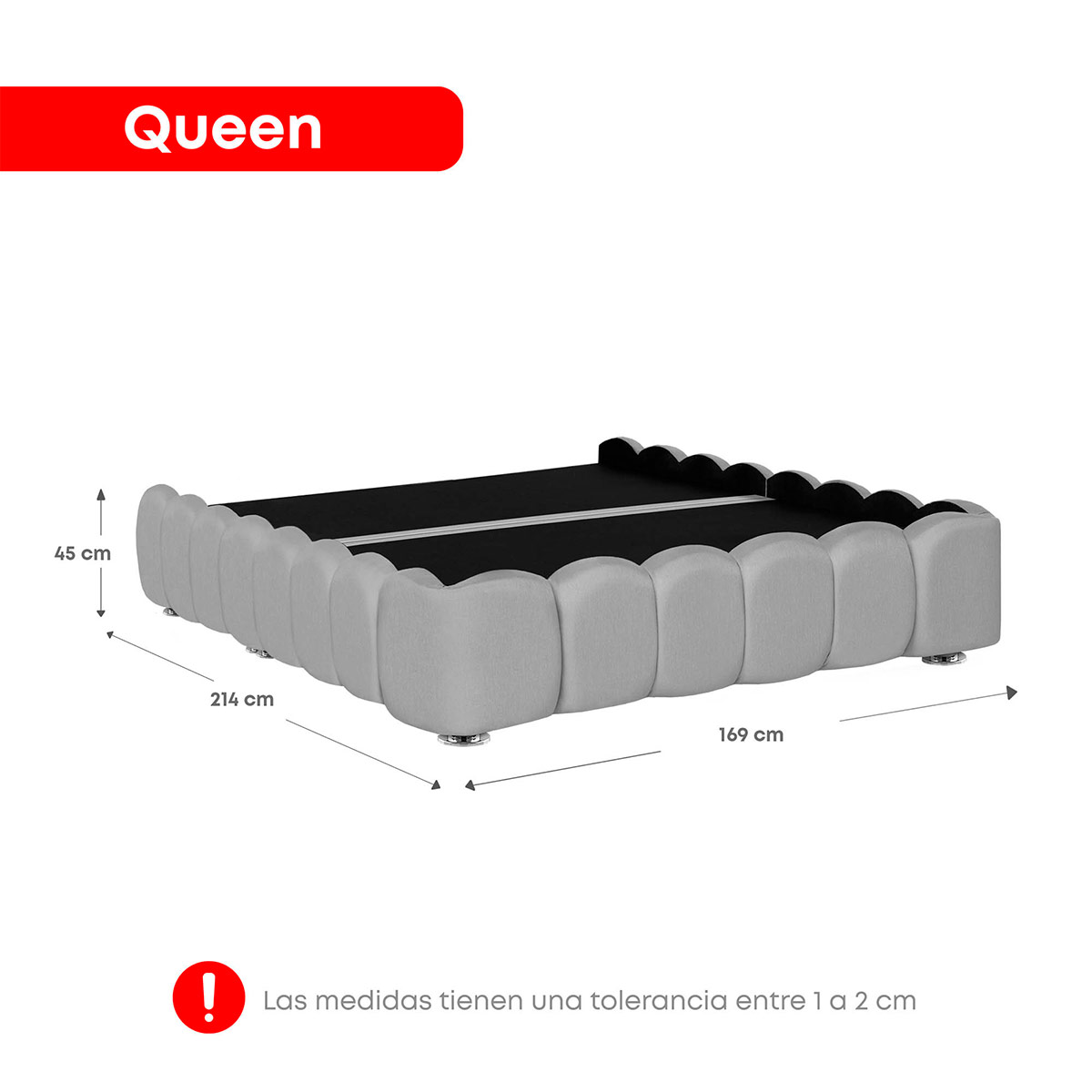 JUEGO DE DORMITORIO AMERICANO FORLI NUBE GOLDEN QUEEN - 10