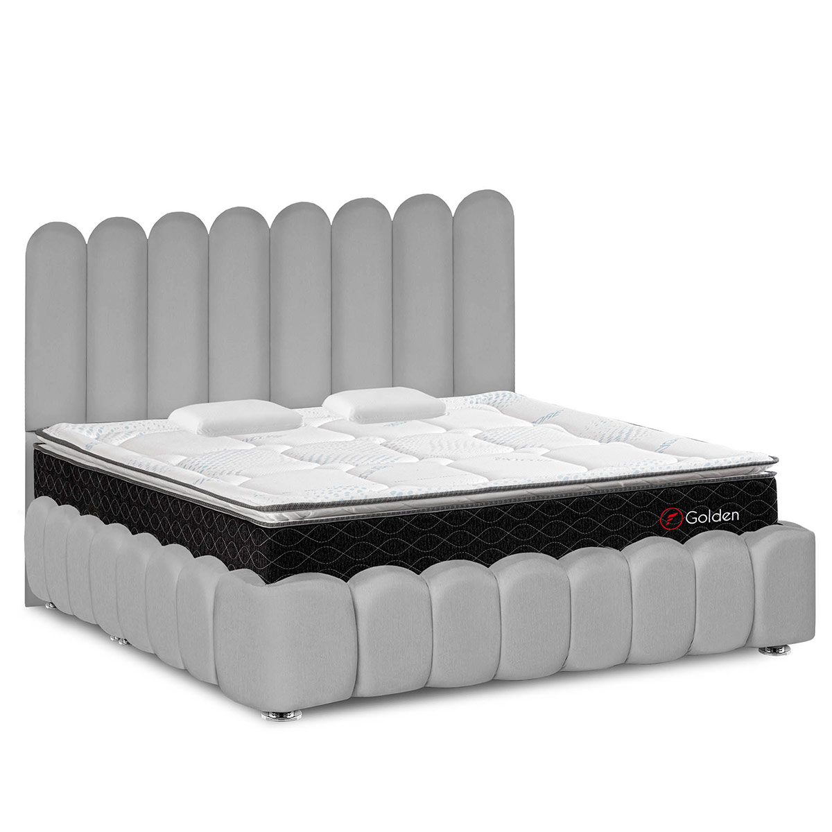 JUEGO DE DORMITORIO AMERICANO FORLI NUBE GOLDEN KING - 1