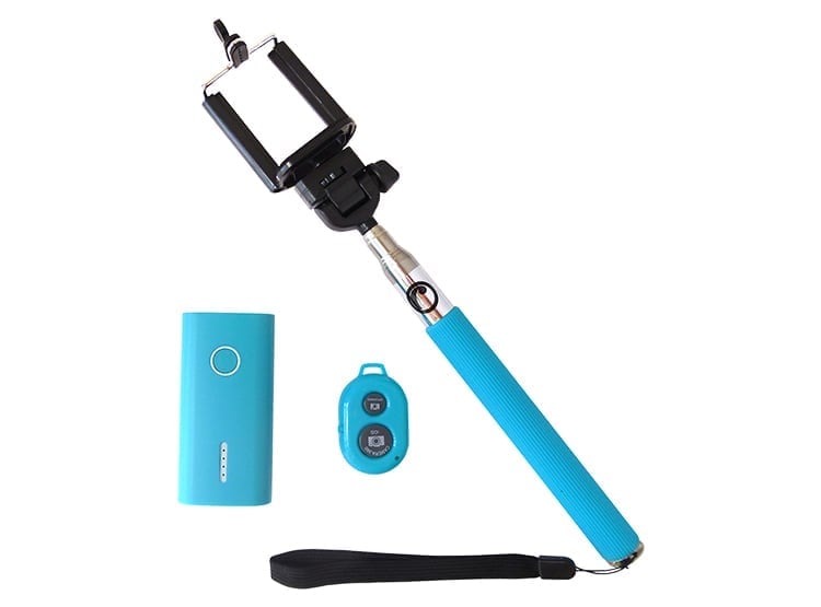COMBO SELFIE FIDDLER CELULAR BLUETOOTH CELESTE SHUTER - 1