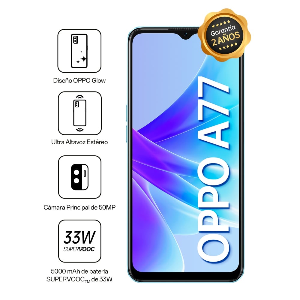 CELULAR OPPO A77 128GB 4GB RAM 48MP 6.56