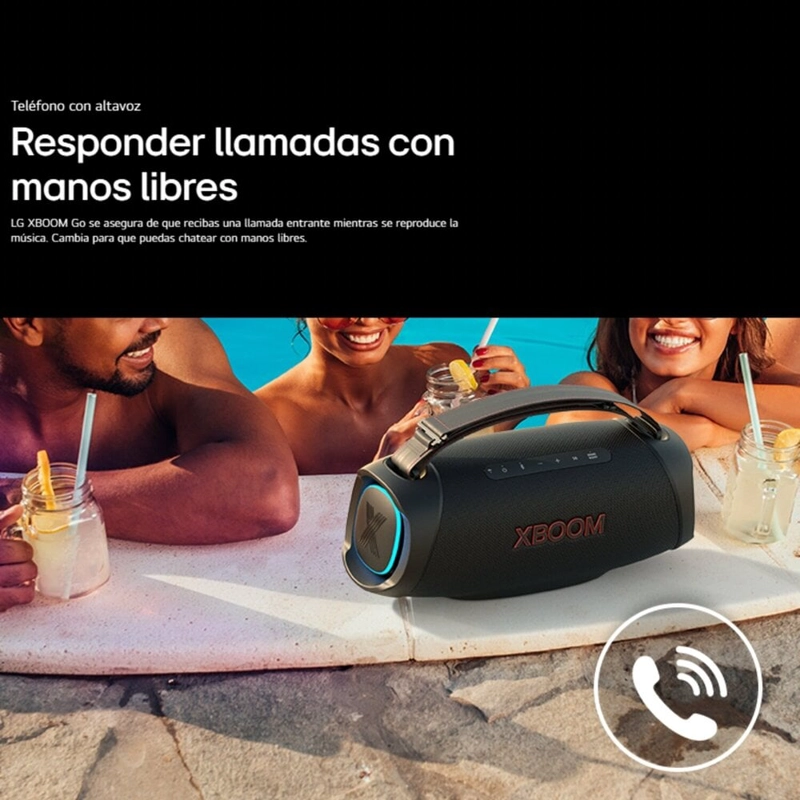 PARLANTE BLUETOOTH LG XBOOM GO XG8T CON CERTIFICACIÓN MILITAR 120W - 9