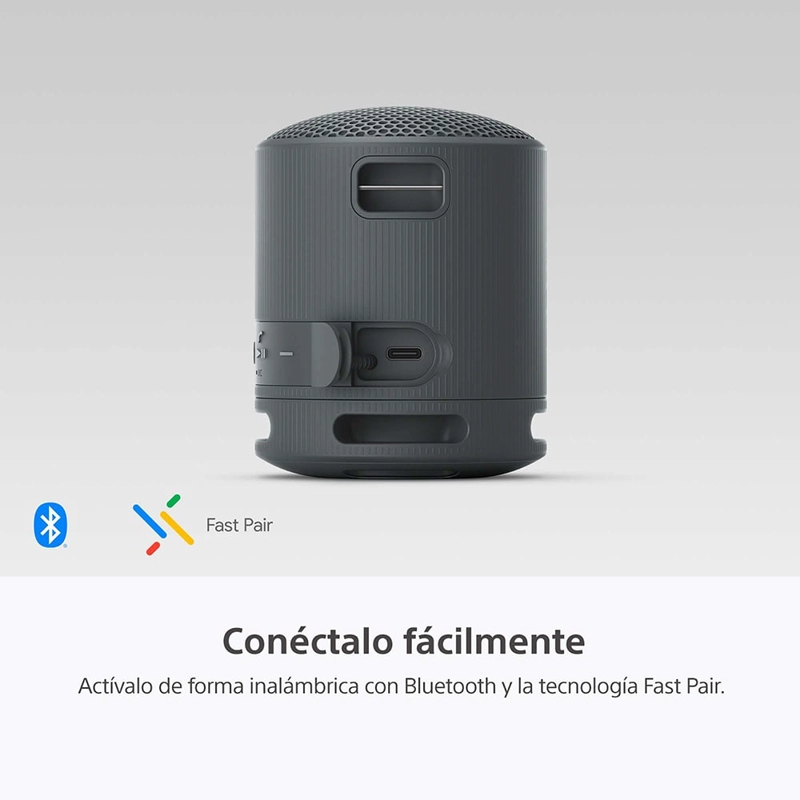 PARLANTE SONY PORTÁTIL SRS-XB100 BLUETOOTH WATERPROOF NEGRO - 2