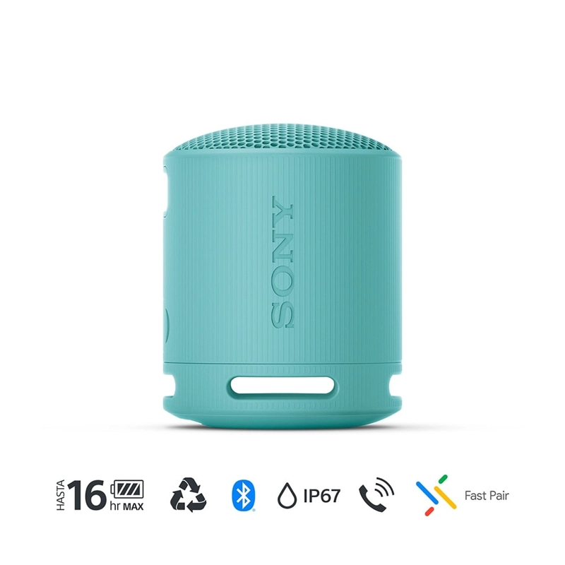 PARLANTE SONY PORTÁTIL SRS-XB100 BLUETOOTH WATERPROOF AZUL - 3