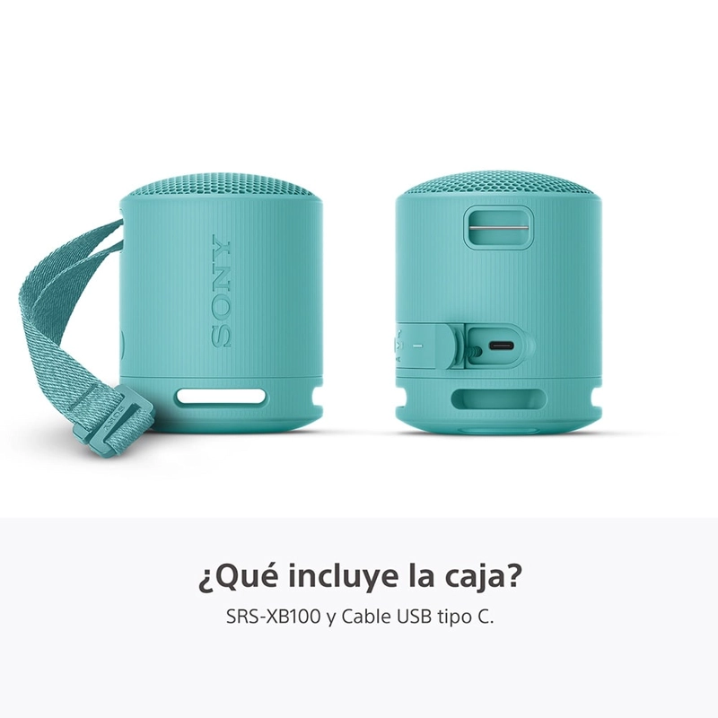 PARLANTE SONY PORTÁTIL SRS-XB100 BLUETOOTH WATERPROOF AZUL - 4