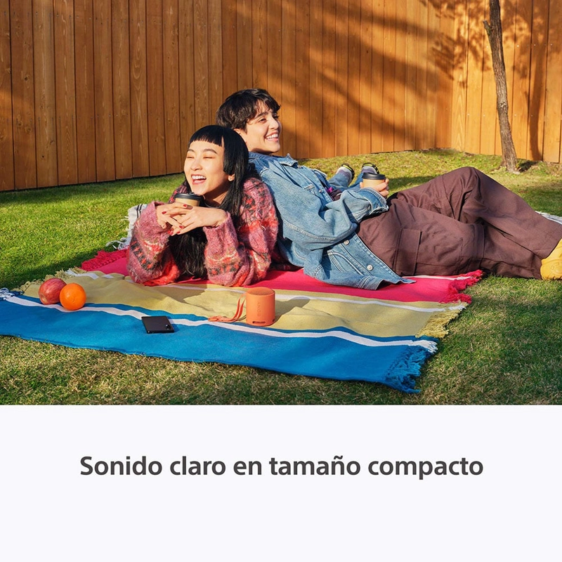 PARLANTE SONY PORTÁTIL SRS-XB100 BLUETOOTH WATERPROOF NARANJA - 9