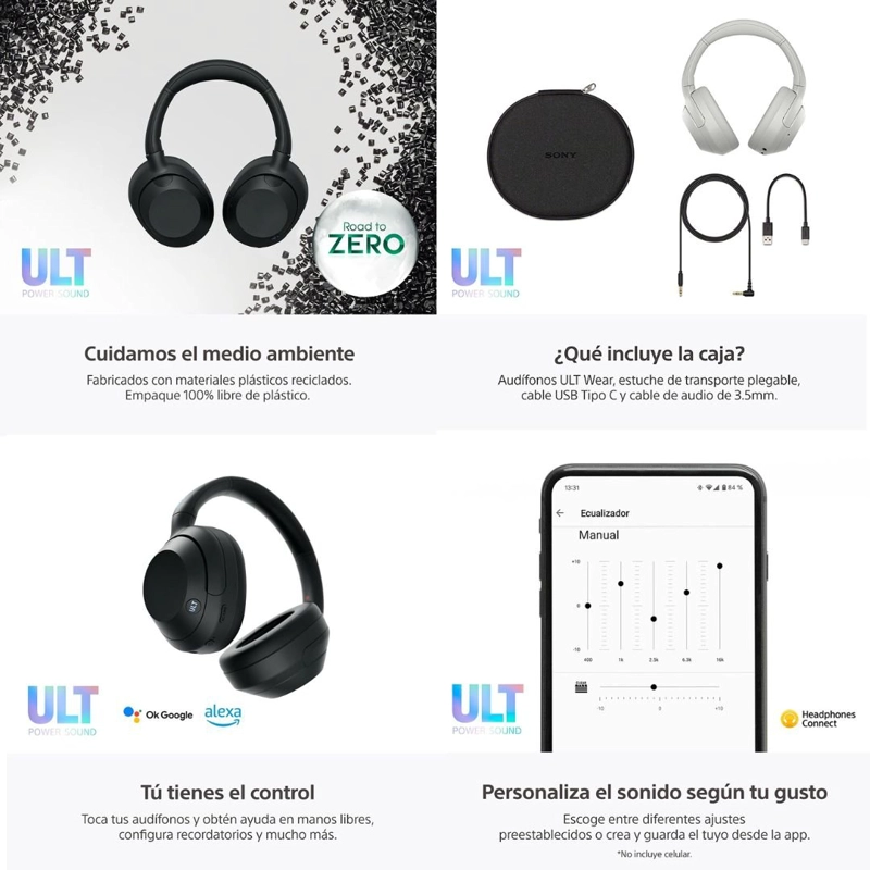 AUDÍFONOS SONY ULT WEAR WH-ULT900N BLUETOOTH NEGRO - 11