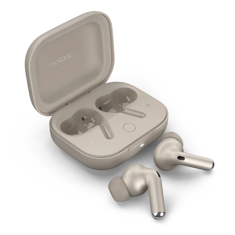 AUDÍFONO MOTOROLA INALÁMBRICO MOTOBUDS+ BLUETOOTH PUMICE STONE - 7