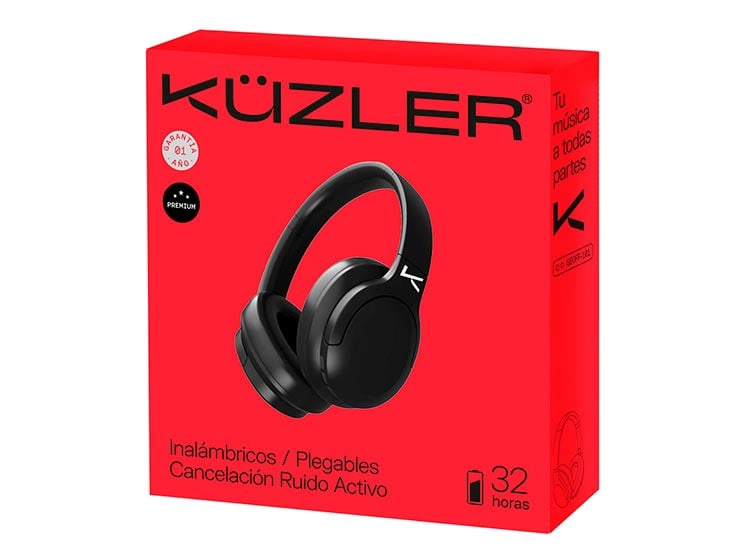 AUDÍFONOS KUZLER OVER-EAR GEOFF-101 BLUETOOTH NEGRO - 7