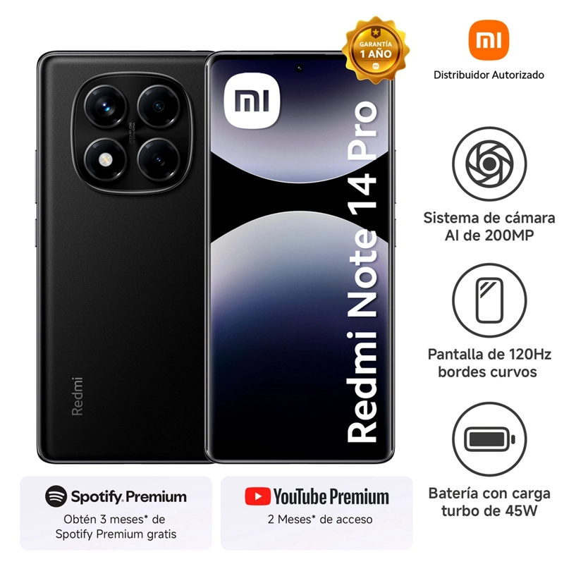 CELULAR XIAOMI NOTE 14 PRO 256GB - 1