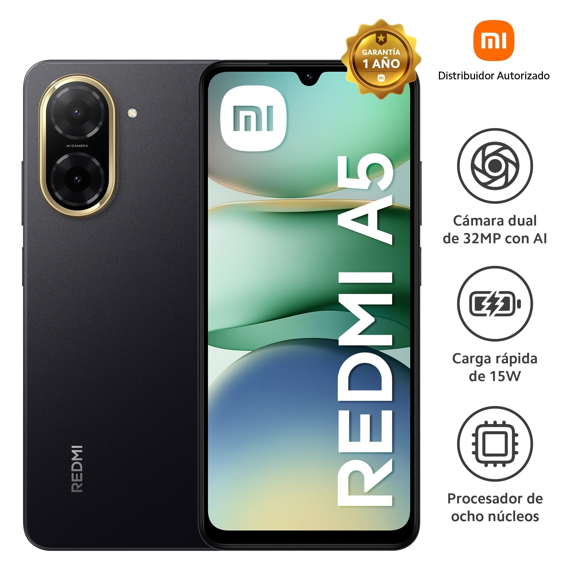 CELULAR XIAOMI REDMI A5 BLACK 128GB - 1