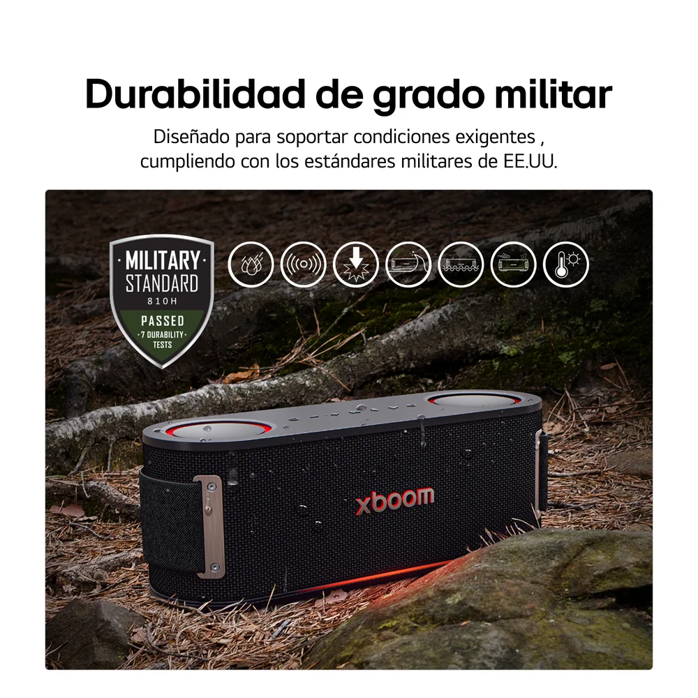 PARLANTE LG XBOOM BOUNCE 40W PORTÁTIL 30 H BATERÍA CERTIFICACIÓN MILITAR IP67 (2025) - 13