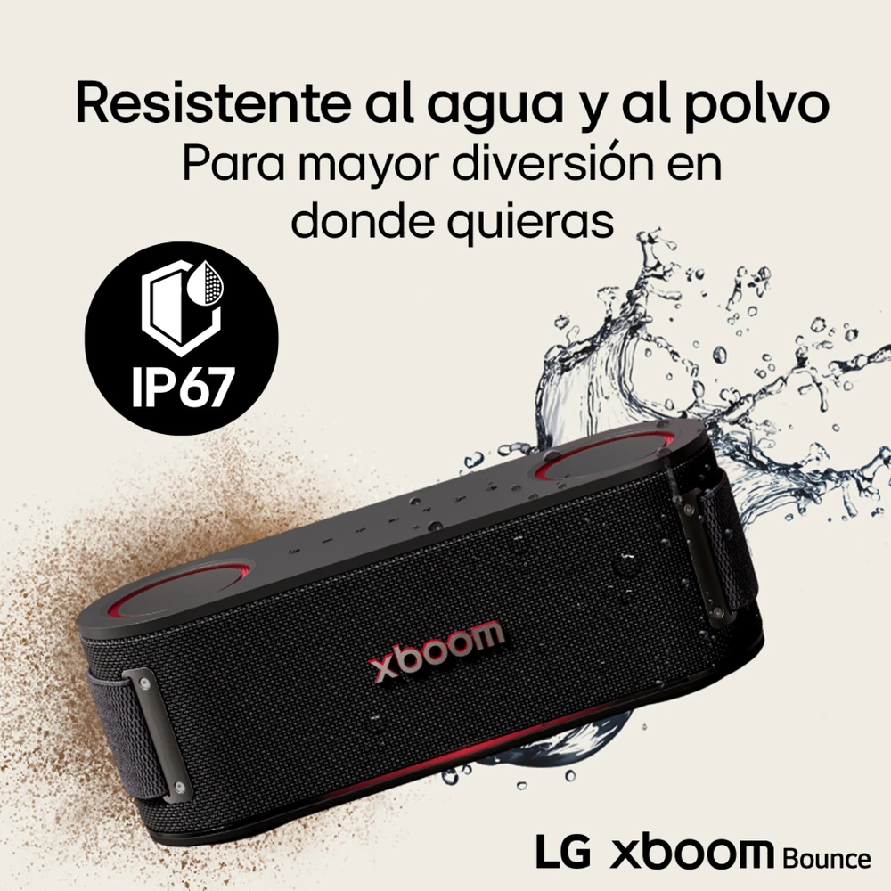 PARLANTE LG XBOOM BOUNCE 40W PORTÁTIL 30 H BATERÍA CERTIFICACIÓN MILITAR IP67 (2025) - 14