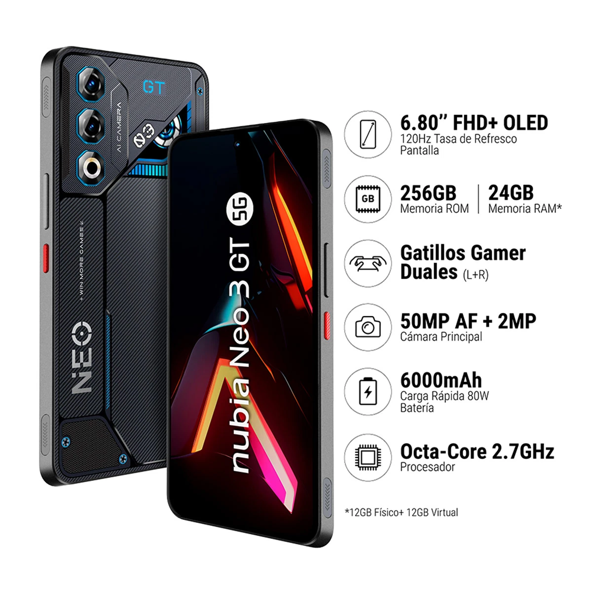 2 Vetri Temperati HuiYouMY Per ZTE Nubia Neo 3 GT – Protezione Schermo Antiurto 9H, Trasparenza E Installazione Facile