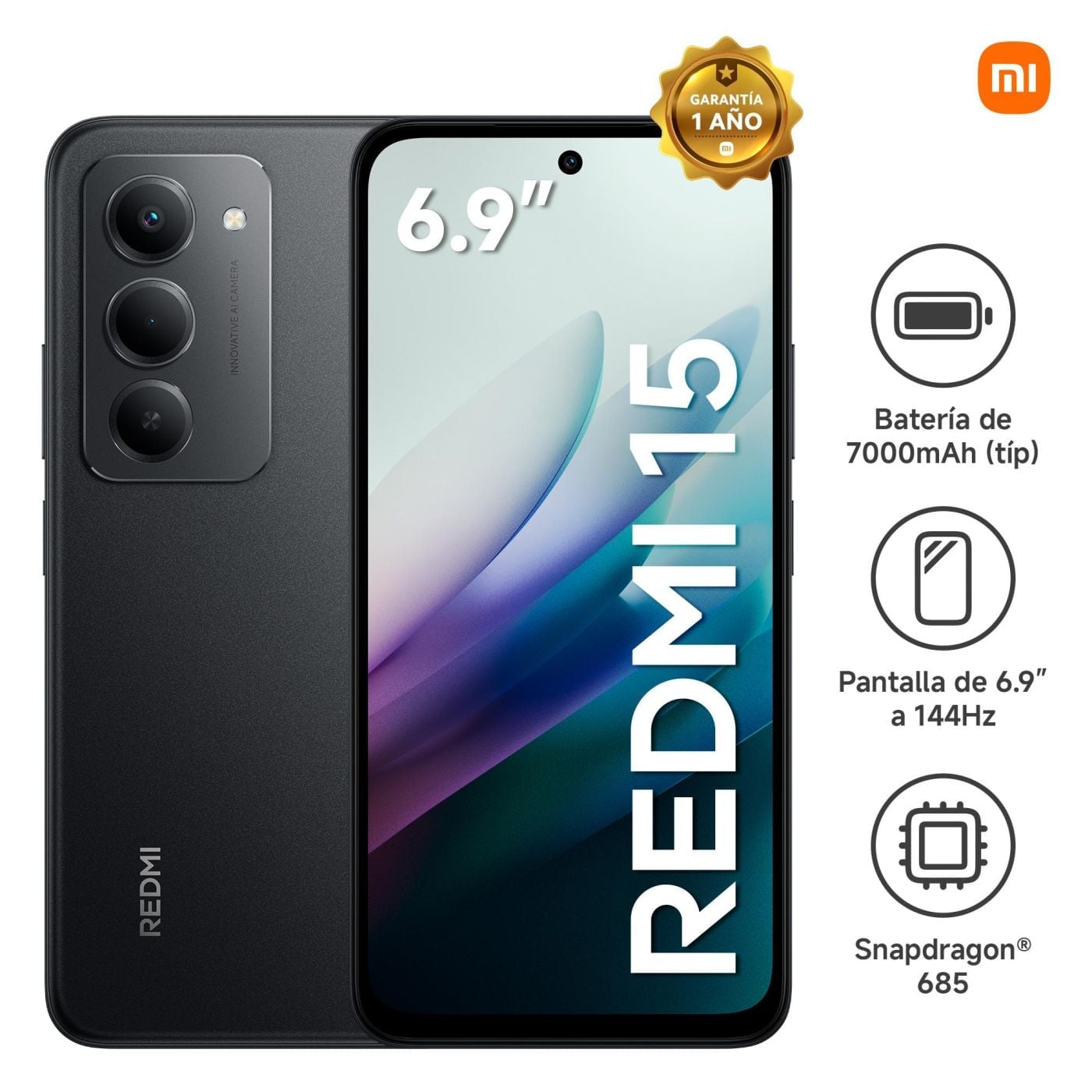 CELULAR XIAOMI REDMI 15 256GB - 1