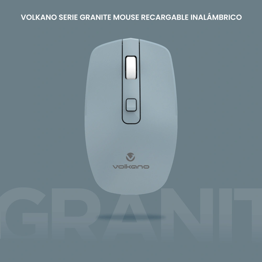 MOUSE INALÁMBRIC VOLKANO GRANITE SERIES RECARGABLE - 2
