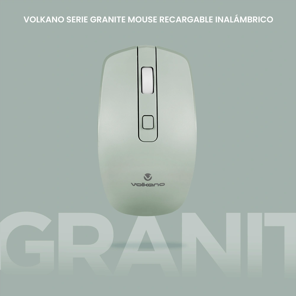 MOUSE INALÁMBRICO VOLKANO GRANITE SERIES RECARGABLE - 4