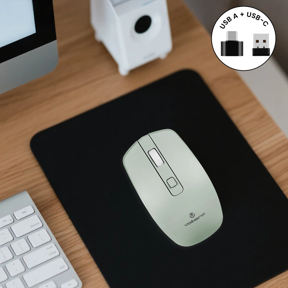 MOUSE INALÁMBRICO VOLKANO GRANITE SERIES RECARGABLE - 5
