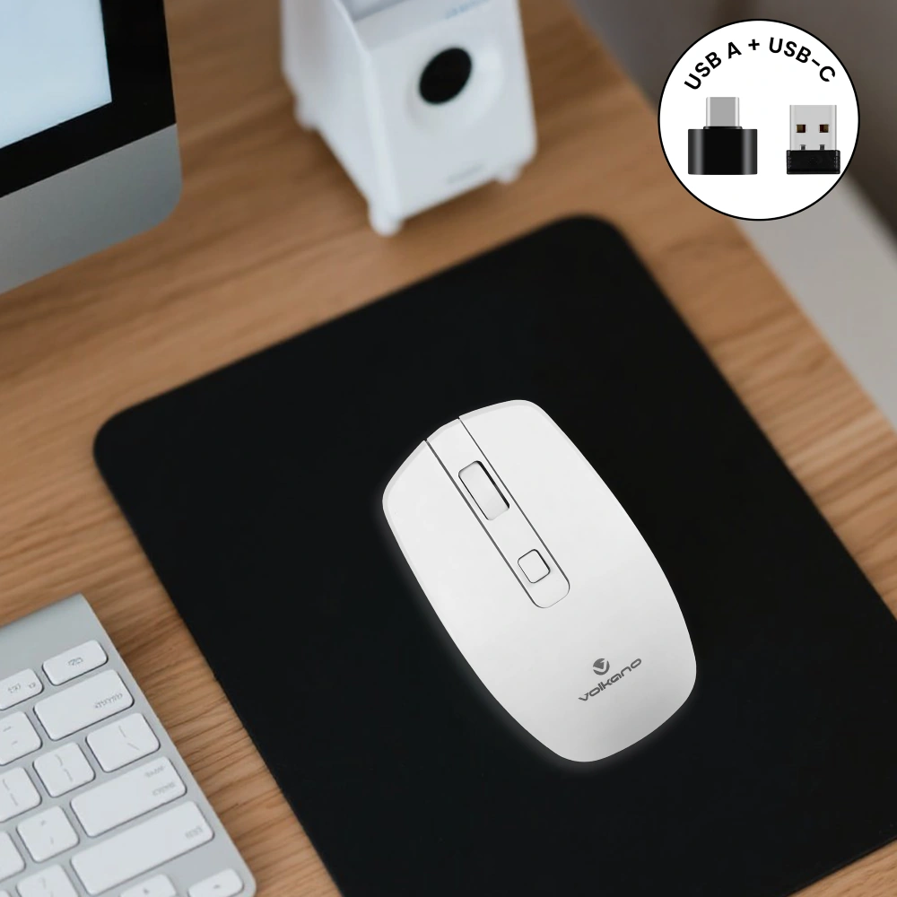 MOUSE INALÁMBRICO VOLKANO GRANITE SERIES RECARGABLE - 5