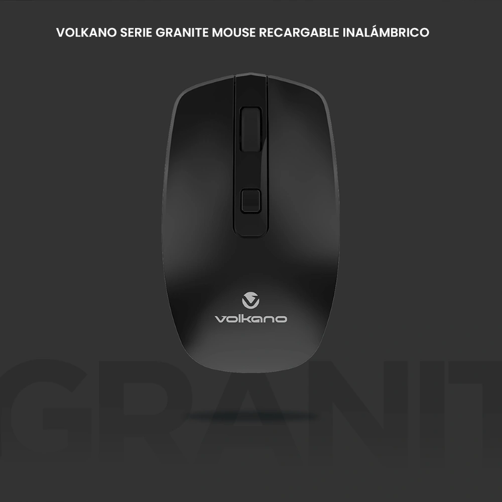 MOUSE INALÁMBRICO VOLKANO GRANITE SERIES RECARGABLE - 4