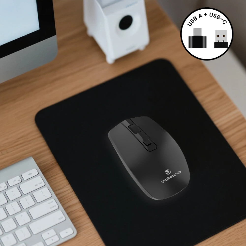 MOUSE INALÁMBRICO VOLKANO GRANITE SERIES RECARGABLE - 5