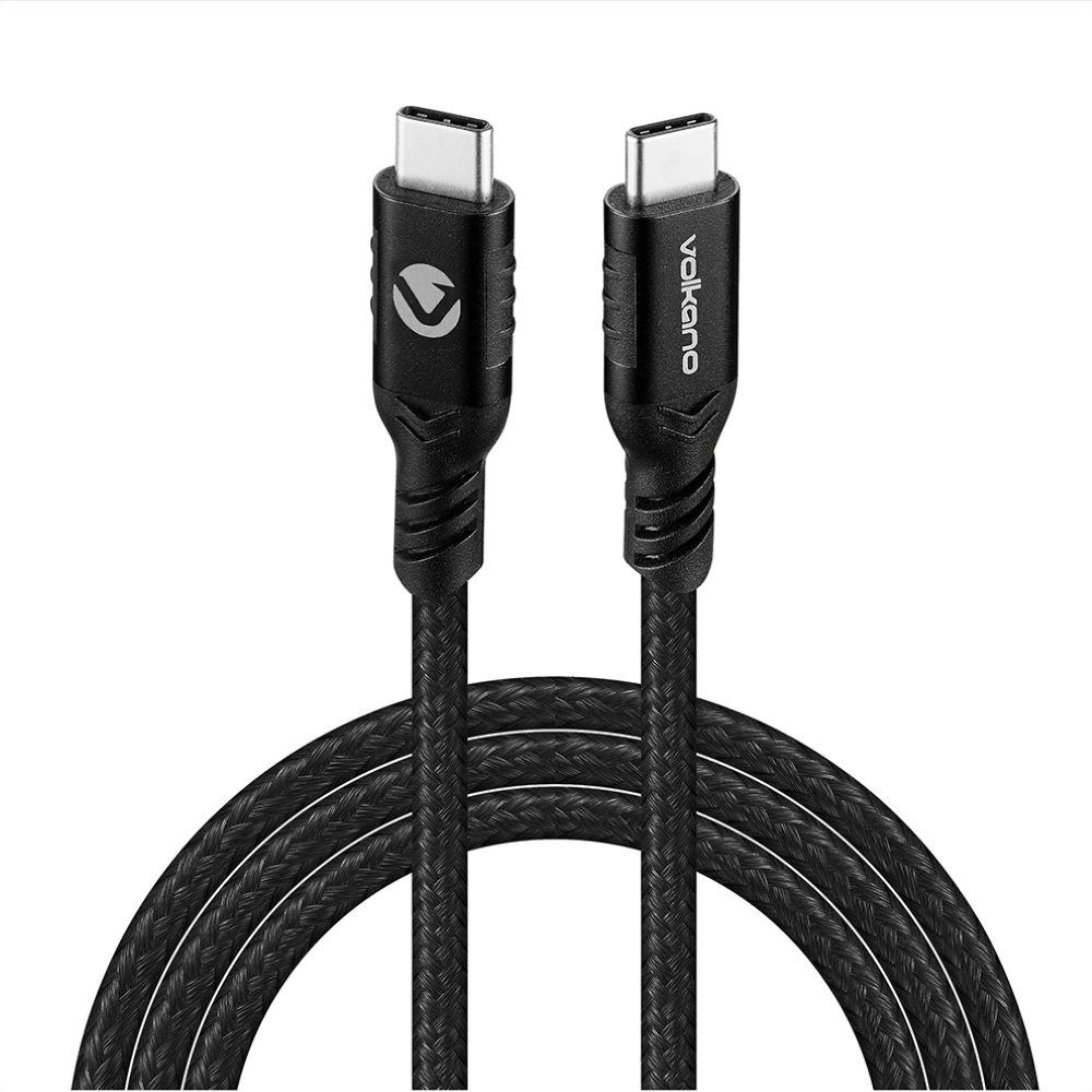 CABLE TIPO C A TIPO C VOLKANO WEAVE SERIES 100W 1.2M - 1