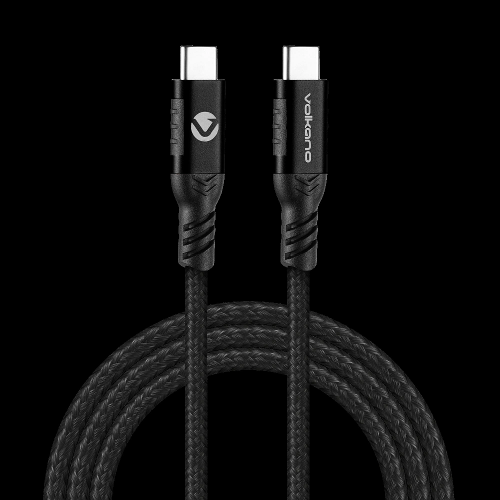 CABLE TIPO C A TIPO C VOLKANO WEAVE SERIES 100W 1.2M - 6