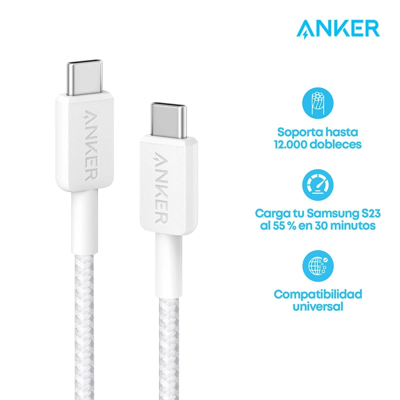 CABLE ANKER C - C 181CM 60 WATTS BLANCO - 1