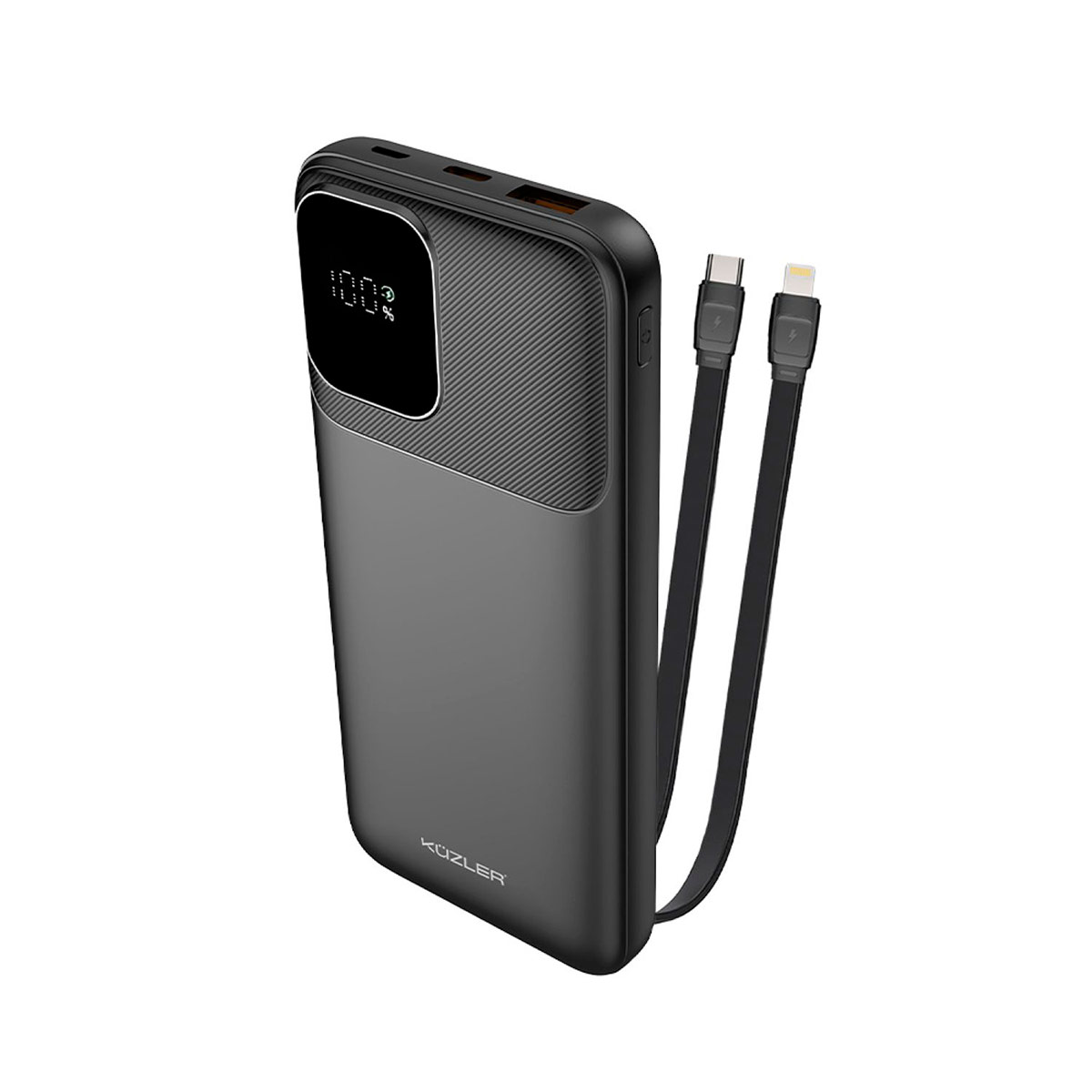 CARGADOR PORTÁTIL KUZLER ANKE-106N 20KMAH 2 CABLES - 2