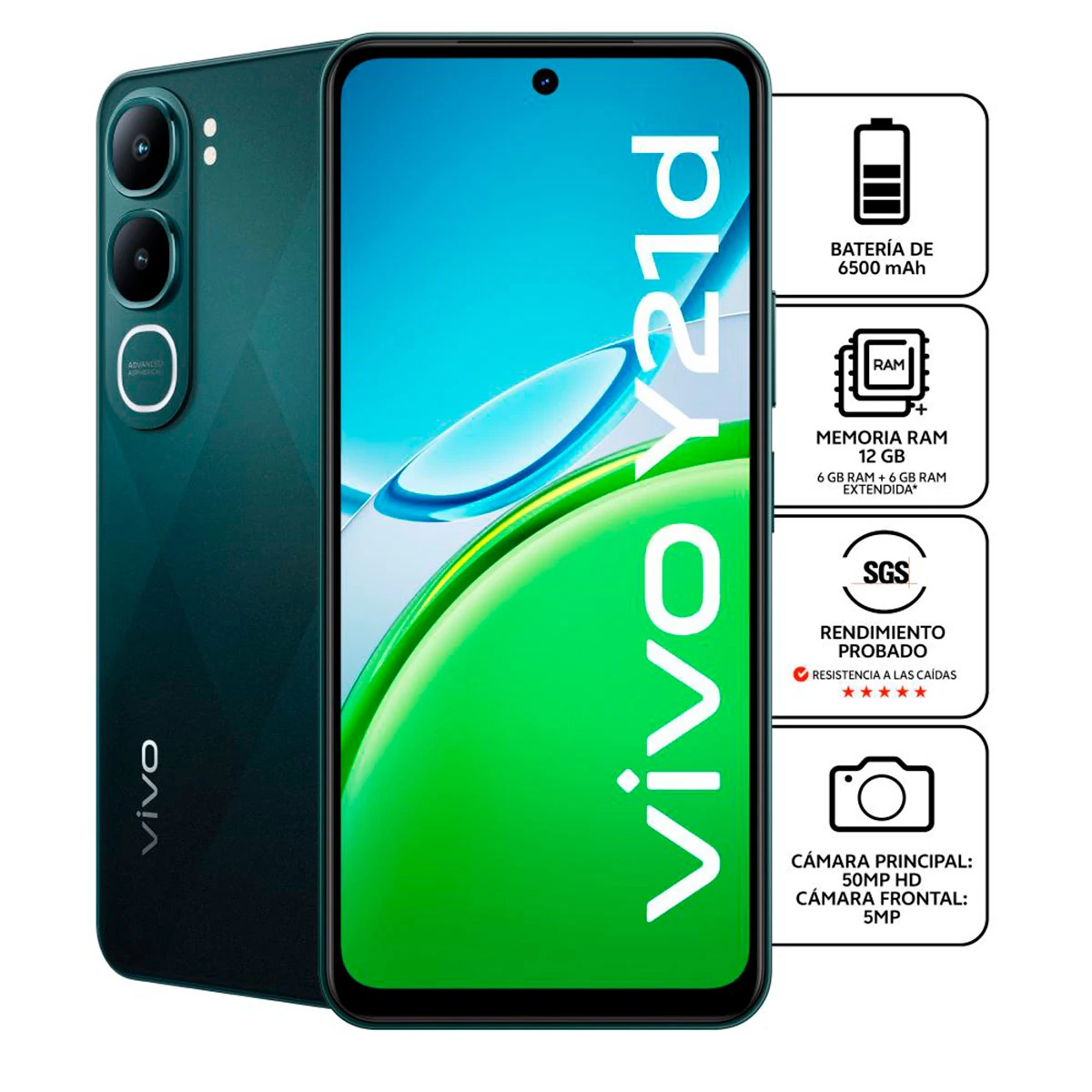 CELULAR VIVO Y21D 256GB - 2