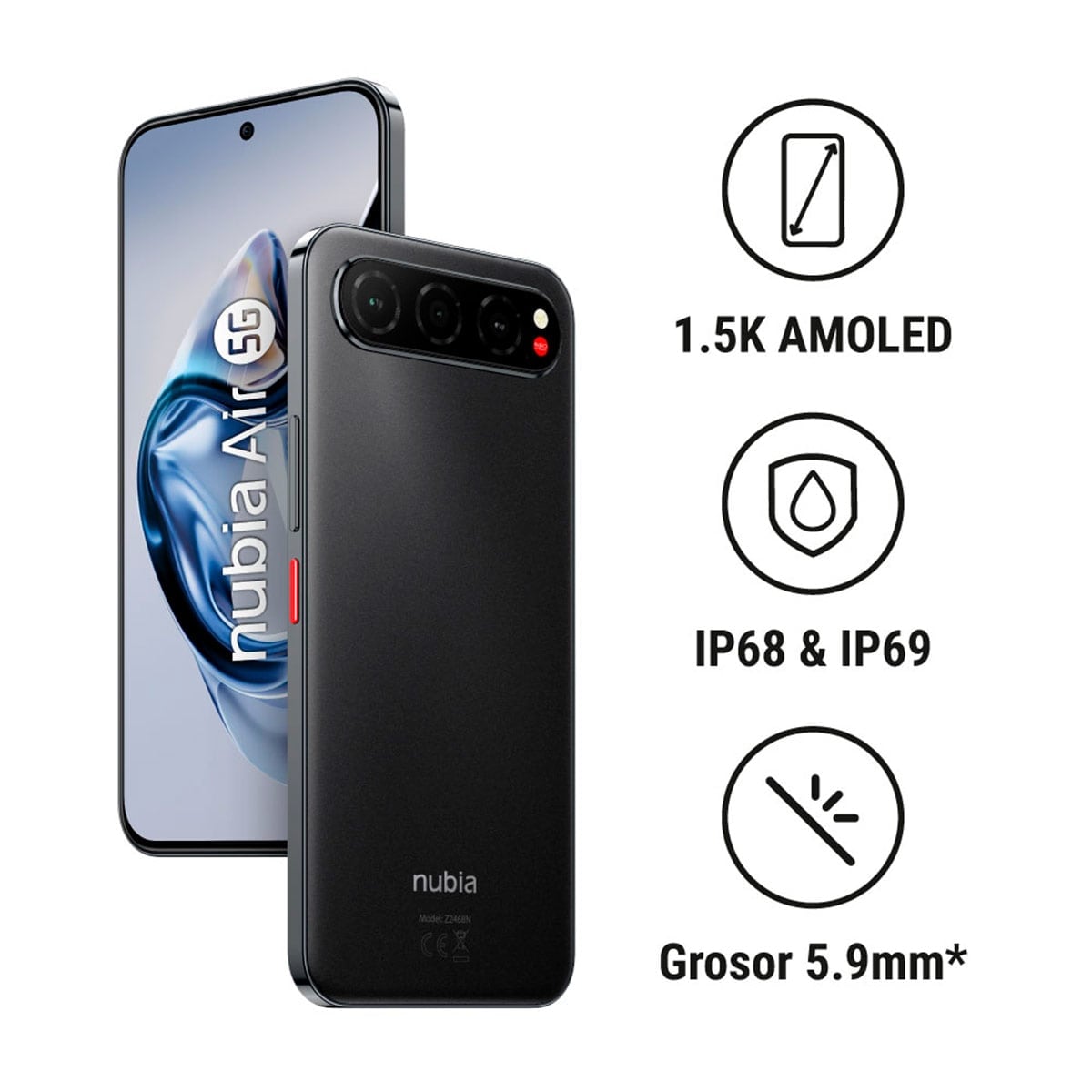 CELULAR ZTE NUBIA AIR 256GB - 3