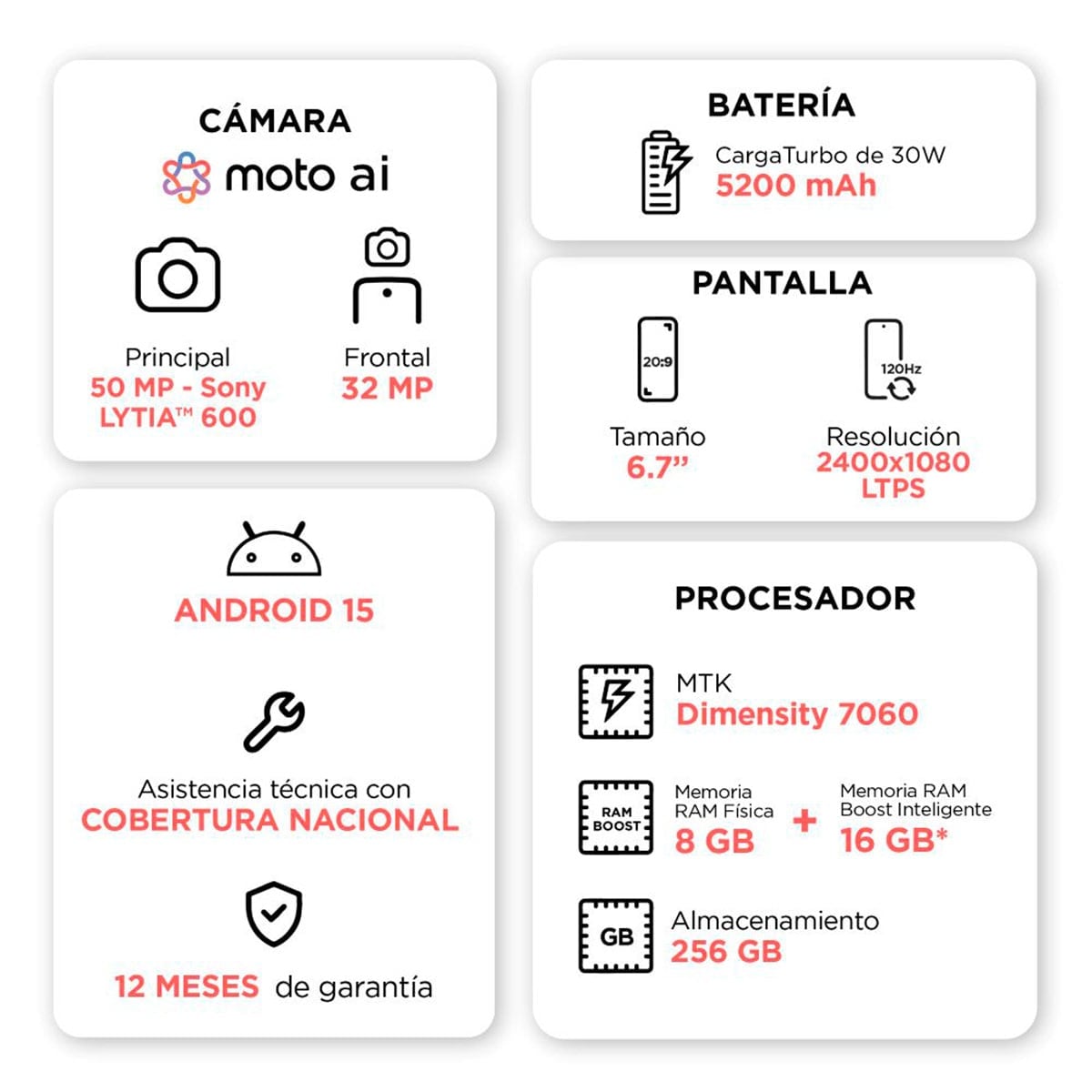CELULAR MOTOROLA MOTO G56 256GB - 10