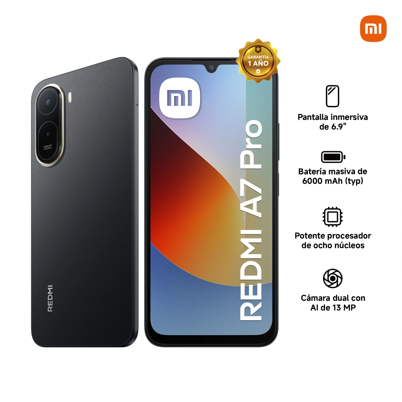 SMARTPHONE XIAOMI REDMI A7 PRO BLACK 4+128 GB - 1