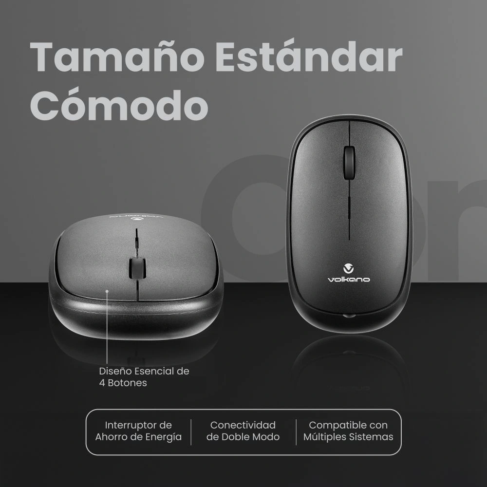 MOUSE INALAMBRICO BLUETOOTH VOLKANO CORAL SERIES - 4