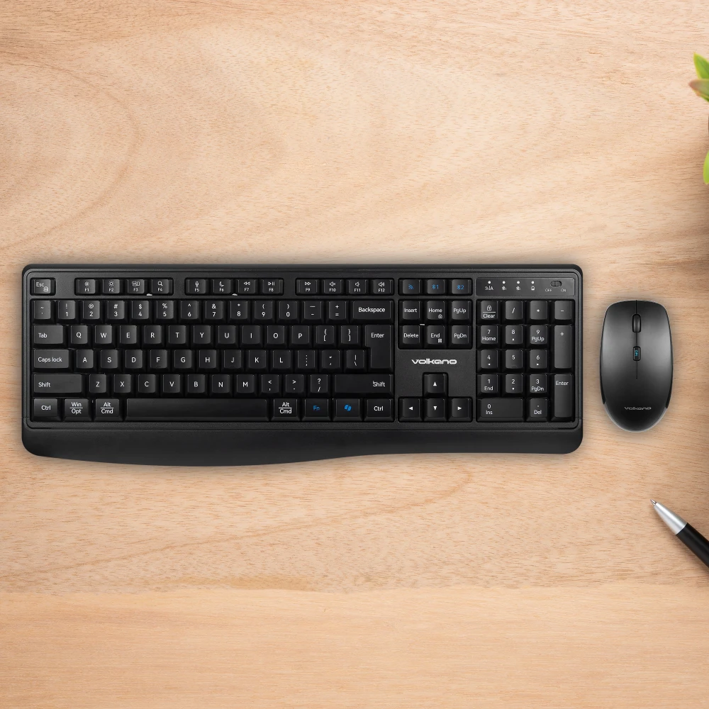 COMBO DE TECLADO Y MOUSE CON DOBLE MO VOLKANO ONYX - 2