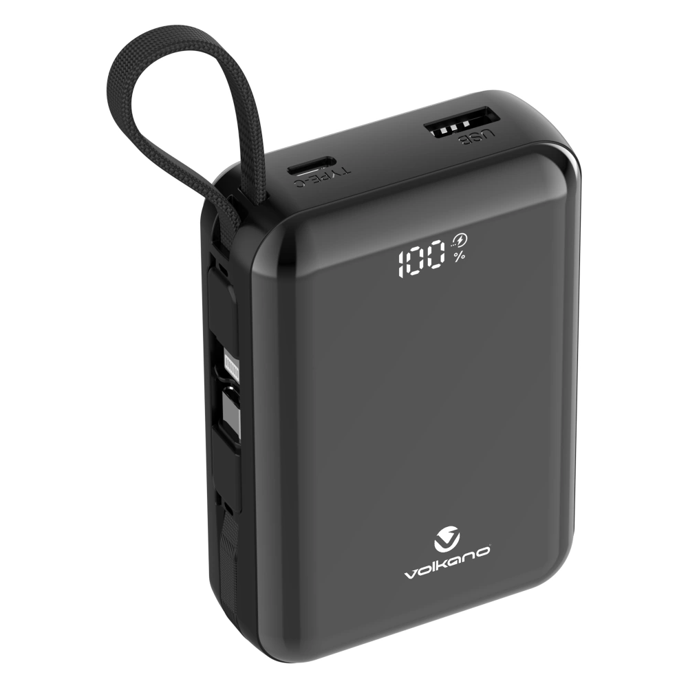 POWER BANK VOLKANO SOLACE 20000 MAH CON CABLES - 1