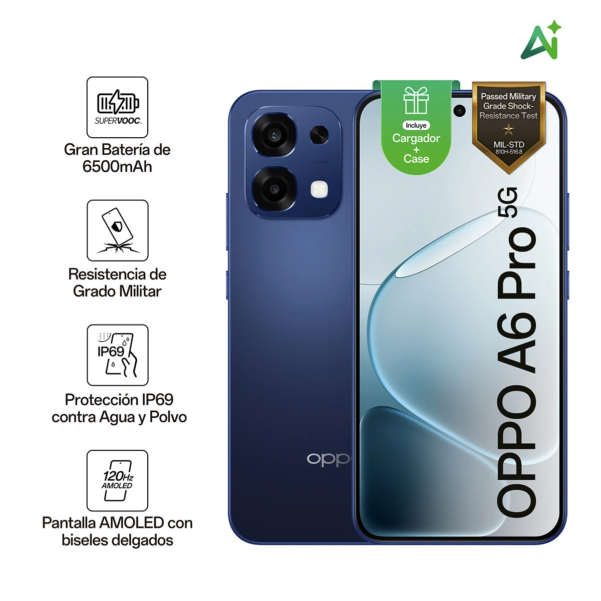 CELULAR OPPO A6 PRO 256GB + SPEAKER V2 - 1