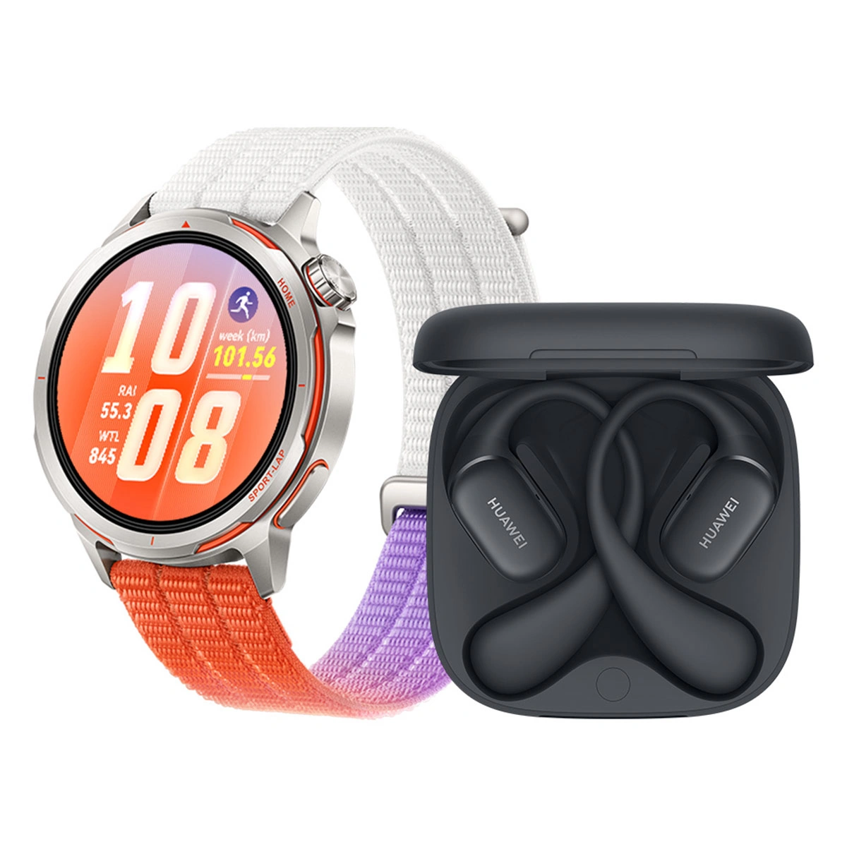 SMARTWATCH HUAWEI GT RUNNER 2 NARANJO + AUDÍFONOS FREEARC - 1