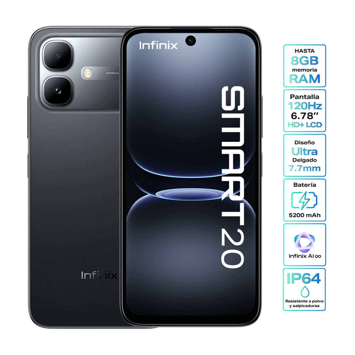 CELULAR INFINIX SMART 20 128GB - 1