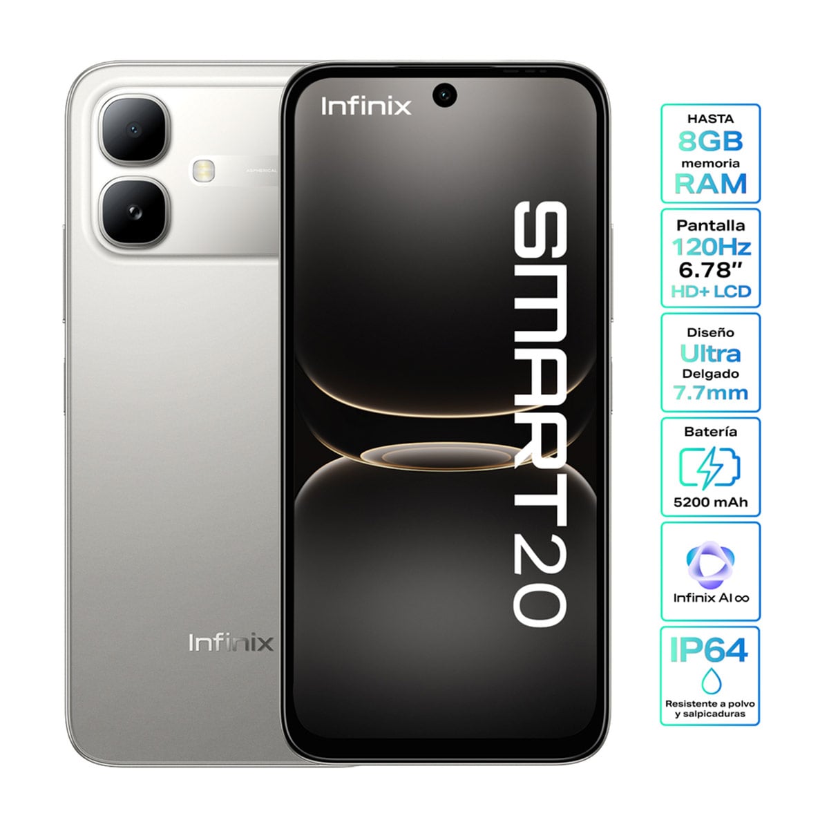 CELULAR INFINIX SMART 20 128GB - 1