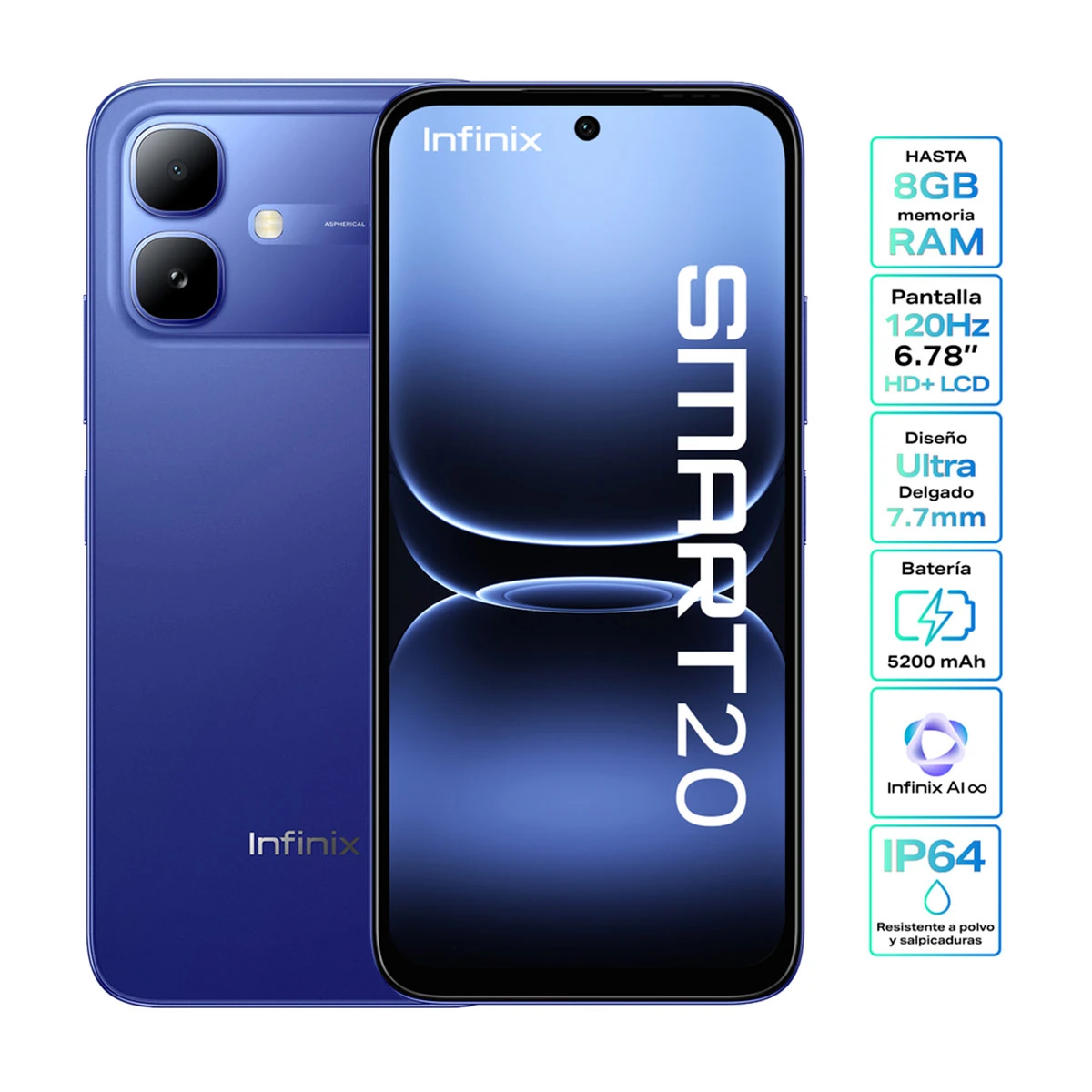 CELULAR INFINIX SMART 20 128GB - 1